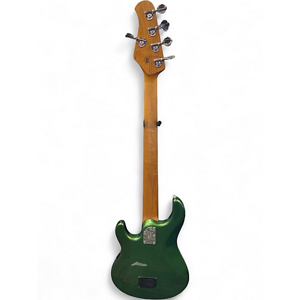 Used Ernie Ball Music Man StingRay 5 Special HH GREEN Electric Bass Guitar