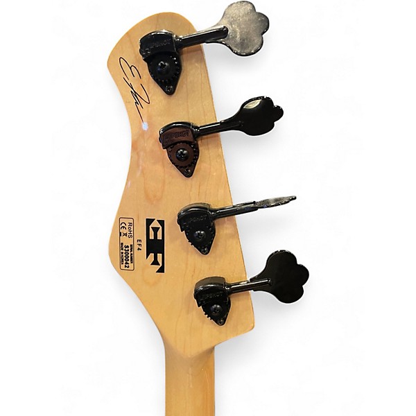 Used Bassmods EF4 Satin Black Electric Bass Guitar