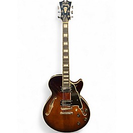 Used D'Angelico Premier Series SS Brown Sunburst Hollow Body Electric Guitar