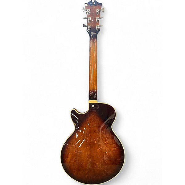 Used D'Angelico Premier Series SS Brown Sunburst Hollow Body Electric Guitar