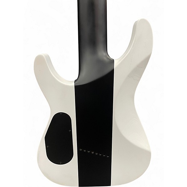 Used Schecter Guitar Research C-8 MULTISCALE ROB SCALLON White Solid Body Electric Guitar