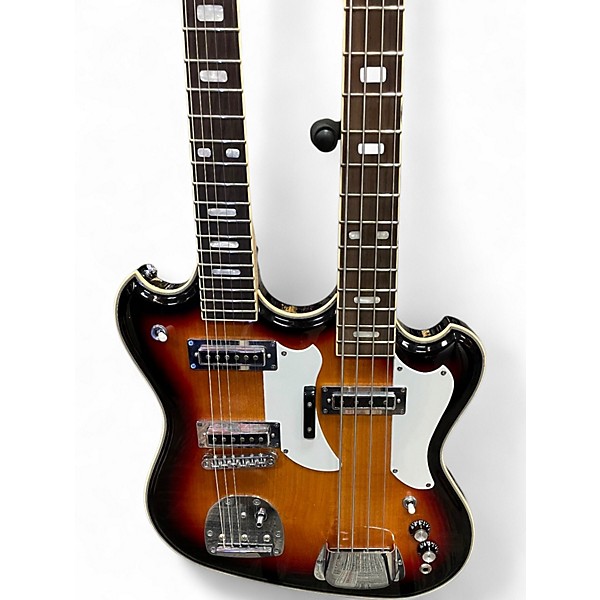 Used Eastwood Doubleneck 46 3 Color Sunburst Solid Body Electric Guitar