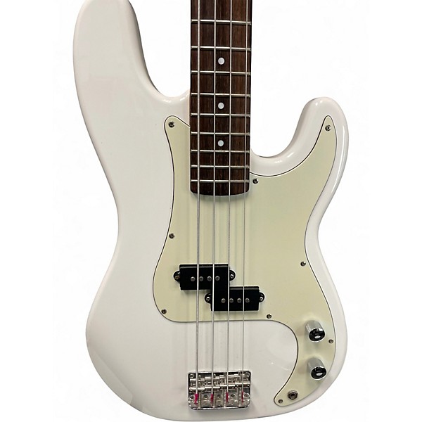 Used SX STANDARD SERIES WHITE Electric Bass Guitar