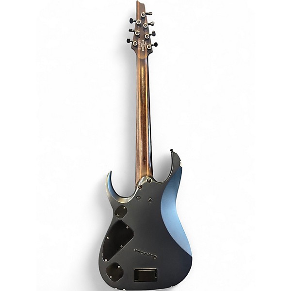 Used Ibanez RGA71AL Axion Label 7 String Aurora Burst Solid Body Electric Guitar