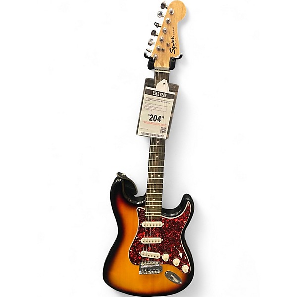 Used Squier Standard Stratocaster 2 Color Sunburst Solid Body Electric Guitar