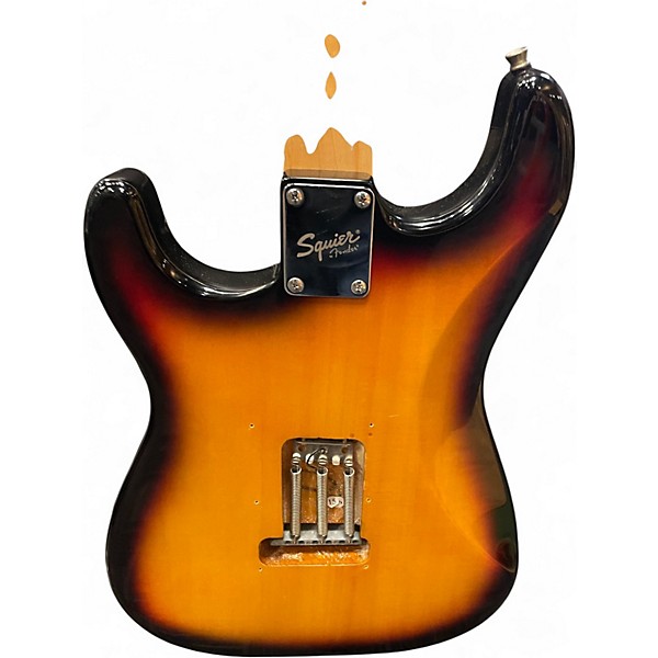 Used Squier Standard Stratocaster 2 Color Sunburst Solid Body Electric Guitar