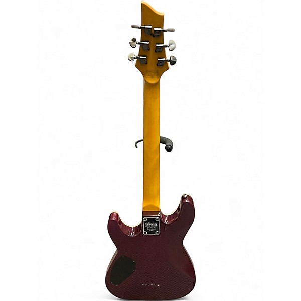 Used Schecter Guitar Research Omen Extreme 6 Shocking Pink Solid Body Electric Guitar