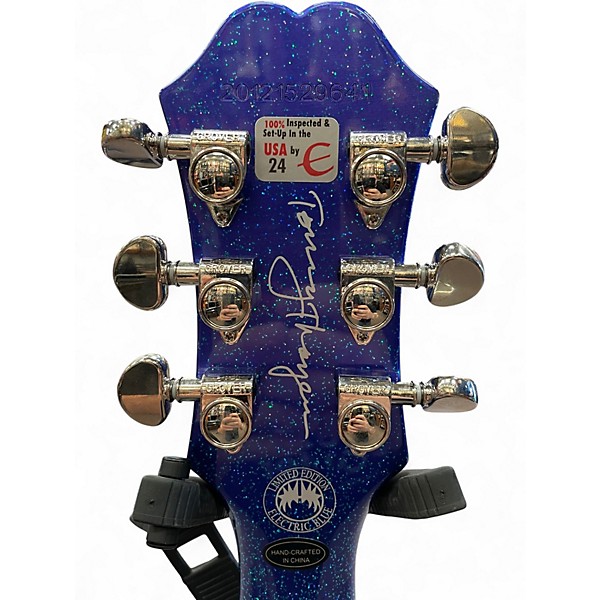 Used Epiphone Tommy Thayer Les Paul Standard Blue Solid Body Electric Guitar