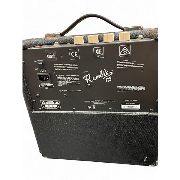 Used Fender Rumble 15 15W 1X8 Bass Combo Amp