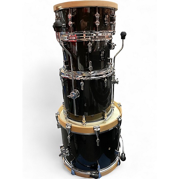 Used SONOR 4 Piece AQX Midnight Blue Drum Kit