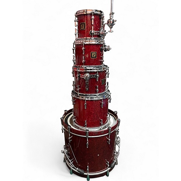 Used SONOR 5 Piece DELITE Cherry Drum Kit
