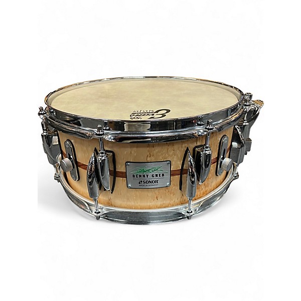 Used SONOR 13in Benny Greb Snare Cherry Drum