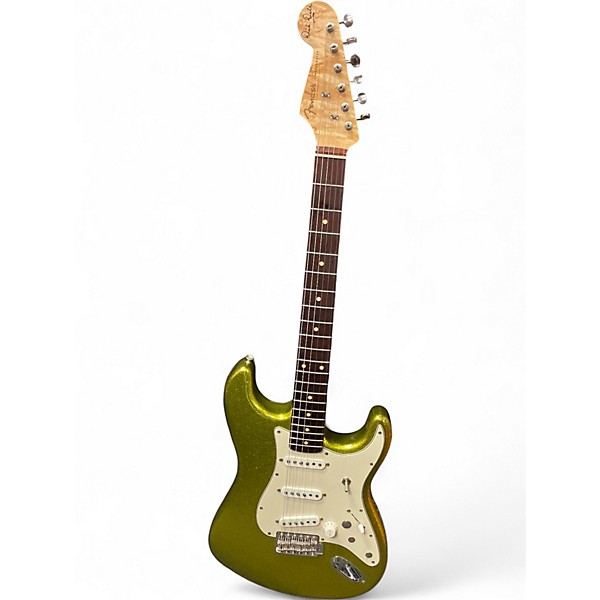 Used Fender Custom Shop Dick Dale Metallic Gold Solid Body Electric Guitar