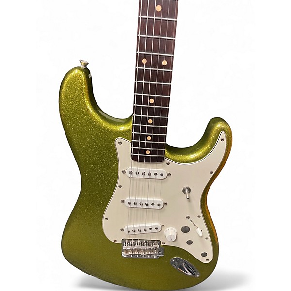 Used Fender Custom Shop Dick Dale Metallic Gold Solid Body Electric Guitar