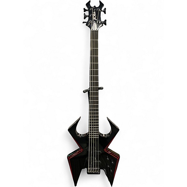 Used B.C. Rich W.M.D. WIDOW Black Electric Bass Guitar