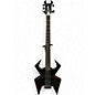 Used B.C. Rich W.M.D. WIDOW Black Electric Bass Guitar thumbnail