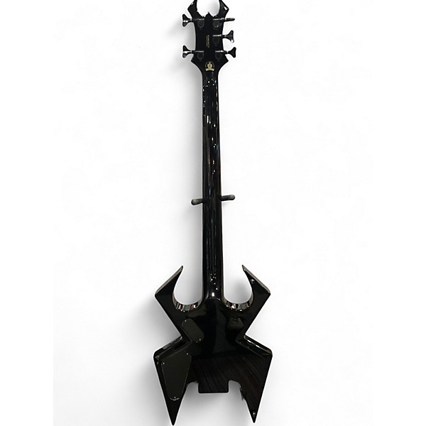 Used B.C. Rich W.M.D. WIDOW Black Electric Bass Guitar