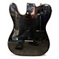 Used Squier Telecaster Custom Black and White Solid Body Electric Guitar