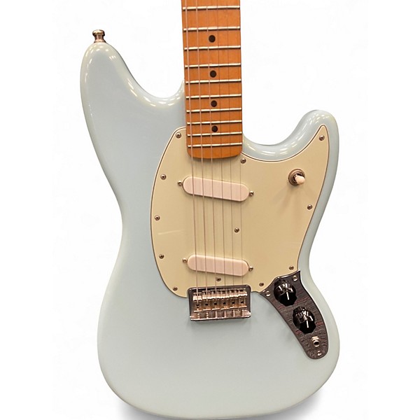 Used 2021 Fender Player Mustang Sonic Blue Solid Body Electric Guitar