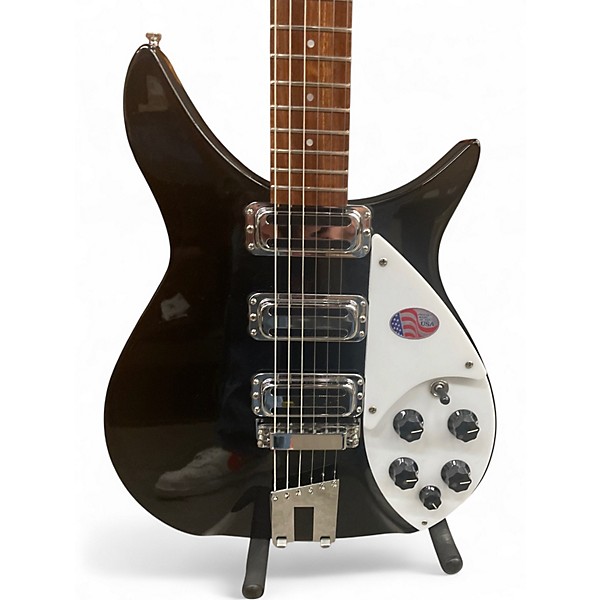Used Rickenbacker Model 350V63 Liverpool Black Solid Body Electric Guitar