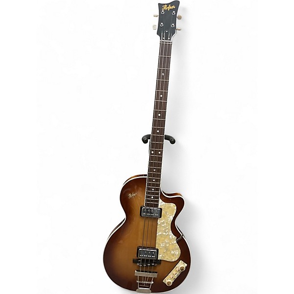 Used Hofner 500/2 club Sunburst Electric Bass Guitar