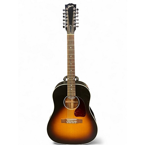 Used Gibson J45 Standard 12 String Sunburst 12 String Acoustic Electric Guitar