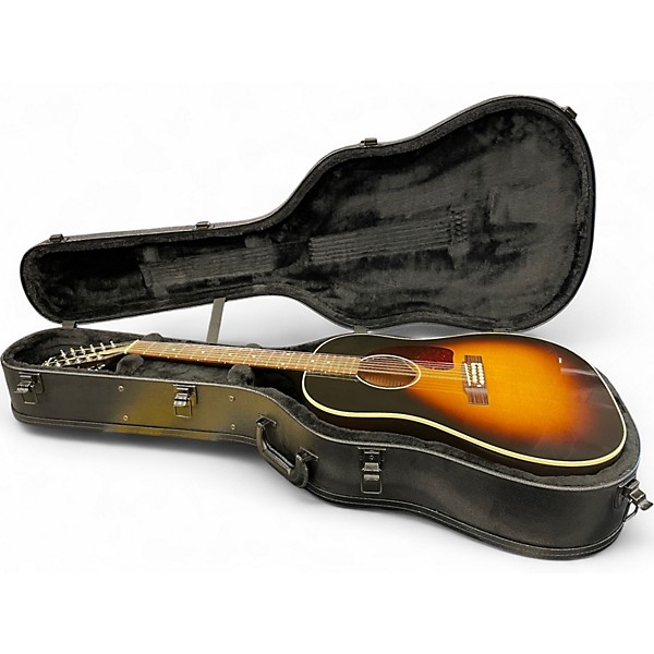 Used Gibson J45 Standard 12 String Sunburst 12 String Acoustic Electric Guitar