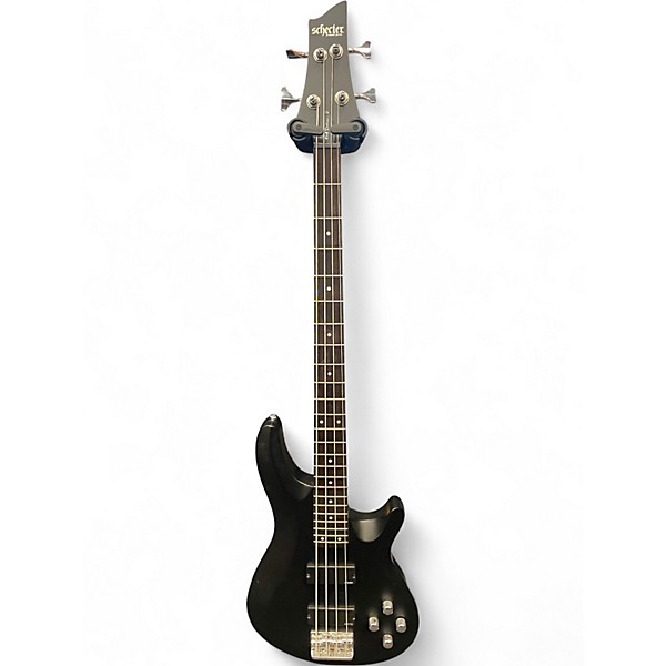 Used Schecter Guitar Research C-4 deluxe Satin Black Electric Bass Guitar
