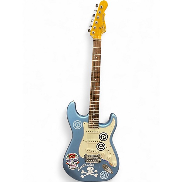 Used G&L Tribute Legacy Blue Solid Body Electric Guitar