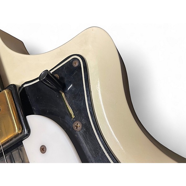 Vintage 1957 Supro Dual Tone White Solid Body Electric Guitar