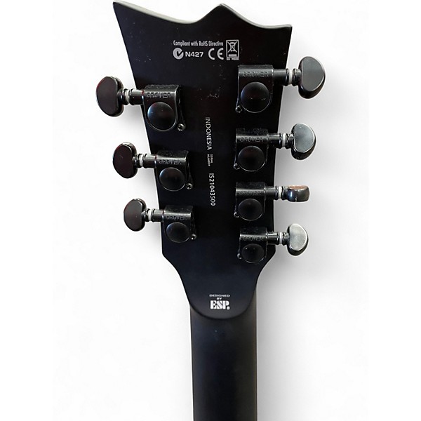 Used ESP EC407 Black Solid Body Electric Guitar