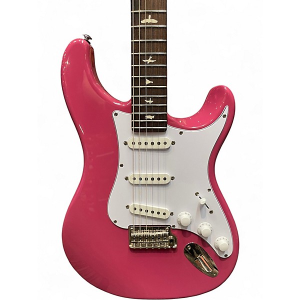 Used PRS SE Silver Sky Pink Solid Body Electric Guitar