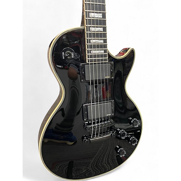 Used Epiphone MKH LES PAUL CUSTOM MATT HEAFY SIGNATURE 6 STRING Ebony Solid Body Electric Guitar