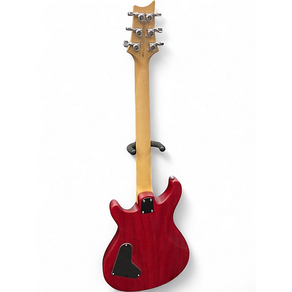 Used PRS SE CE STOPTAIL Satin Red Solid Body Electric Guitar