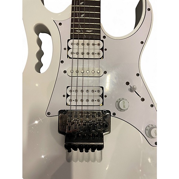 Used Ibanez JEMJR Alpine White Solid Body Electric Guitar