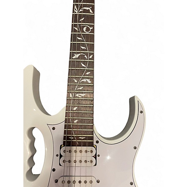 Used Ibanez JEMJR Alpine White Solid Body Electric Guitar