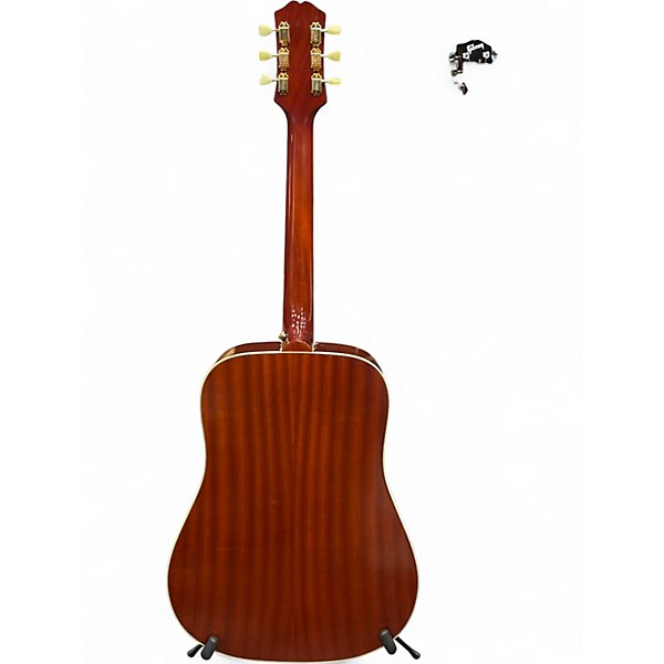 Used Epiphone INSPIRED BY GIBSON HUMMINGBIRD Cherry Sunburst Acoustic Guitar