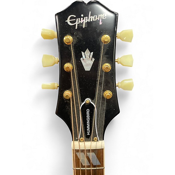 Used Epiphone INSPIRED BY GIBSON HUMMINGBIRD Cherry Sunburst Acoustic Guitar