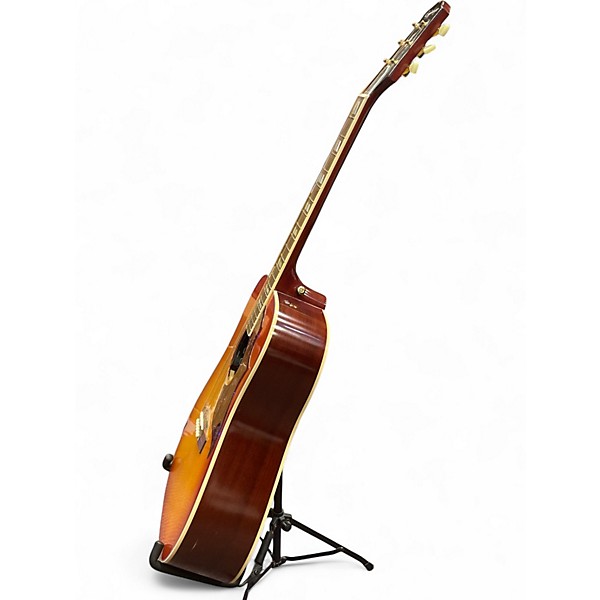 Used Epiphone INSPIRED BY GIBSON HUMMINGBIRD Cherry Sunburst Acoustic Guitar