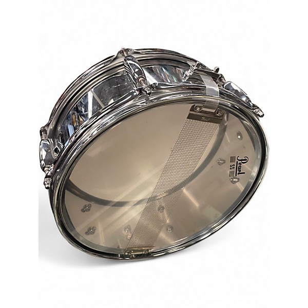Used Pearl 12in Firecracker Snare Metallic Silver Drum