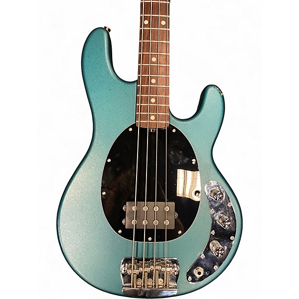 Used Ernie Ball Music Man Stingray SUB Bass Blue Electric Bass Guitar