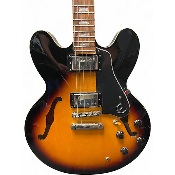 Used Epiphone ES335 Pro Vintage Sunburst Hollow Body Electric Guitar