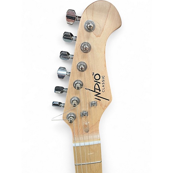 Used Indio Classic S-Style Blue Solid Body Electric Guitar