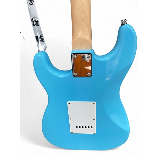 Used Indio Classic S-Style Blue Solid Body Electric Guitar