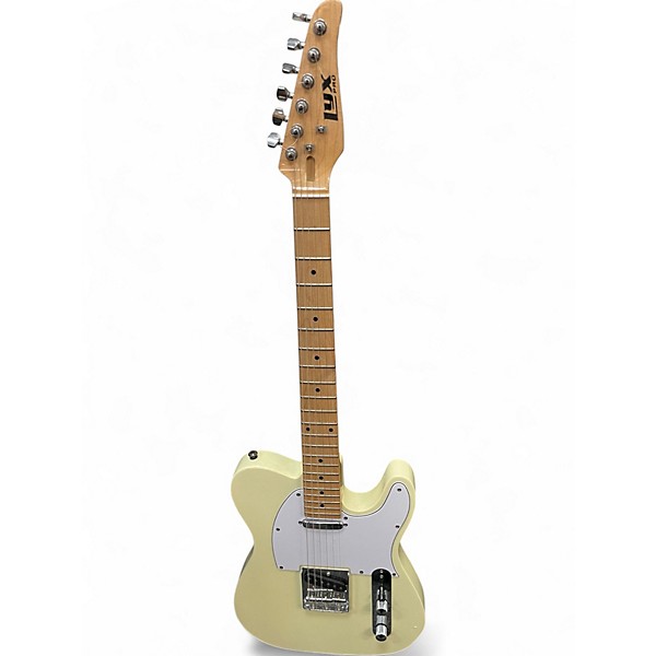 Used Lyx Pro T-Style Vintage White Solid Body Electric Guitar