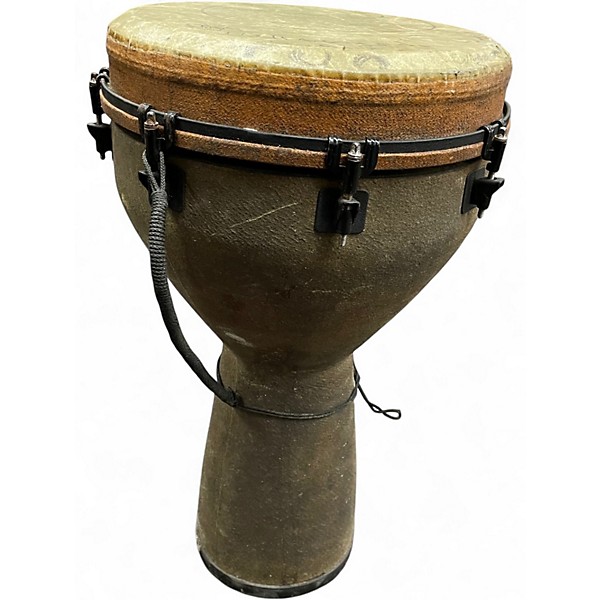 Used Remo Mondo key tuned earth finish Djembe