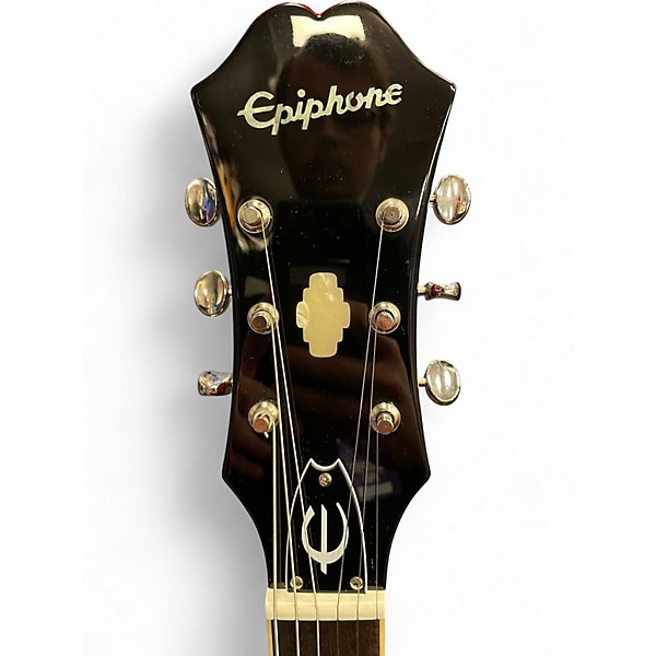 Used Epiphone Riviera Burgundy Hollow Body Electric Guitar