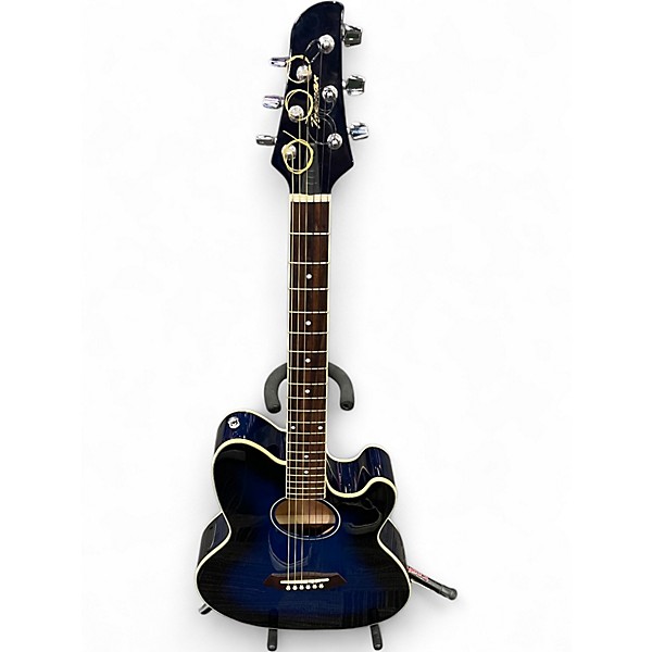 Used Ibanez TCY10E Talman Blue Burst Acoustic Electric Guitar