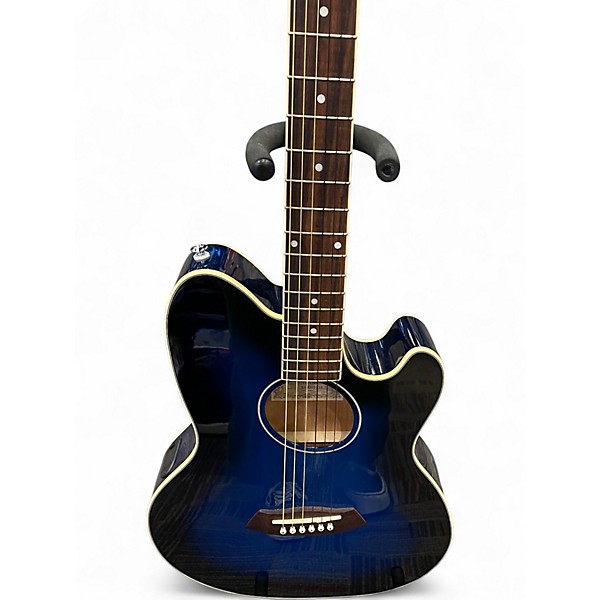 Used Ibanez TCY10E Talman Blue Burst Acoustic Electric Guitar
