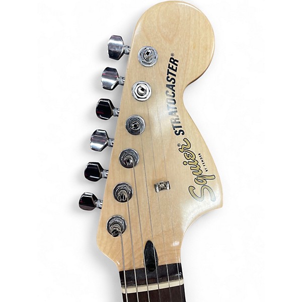 Used Squier Bullet Stratocaster HSS Gray Solid Body Electric Guitar